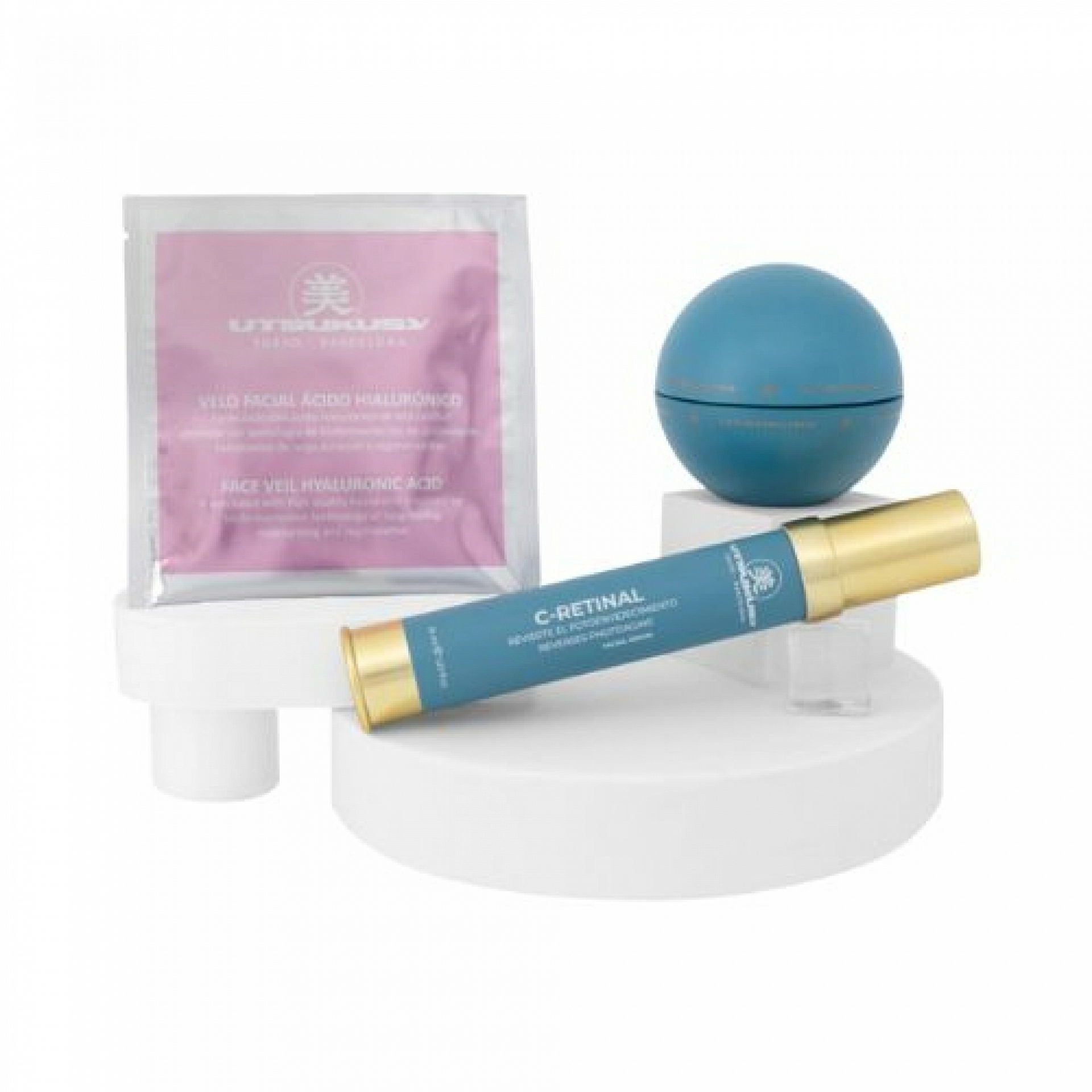 Set 2025 D-Skin | Crema 50 ml + Serum 35 ml + Velo de Ácido Hialurónico + Neceser – Utsukusy ®