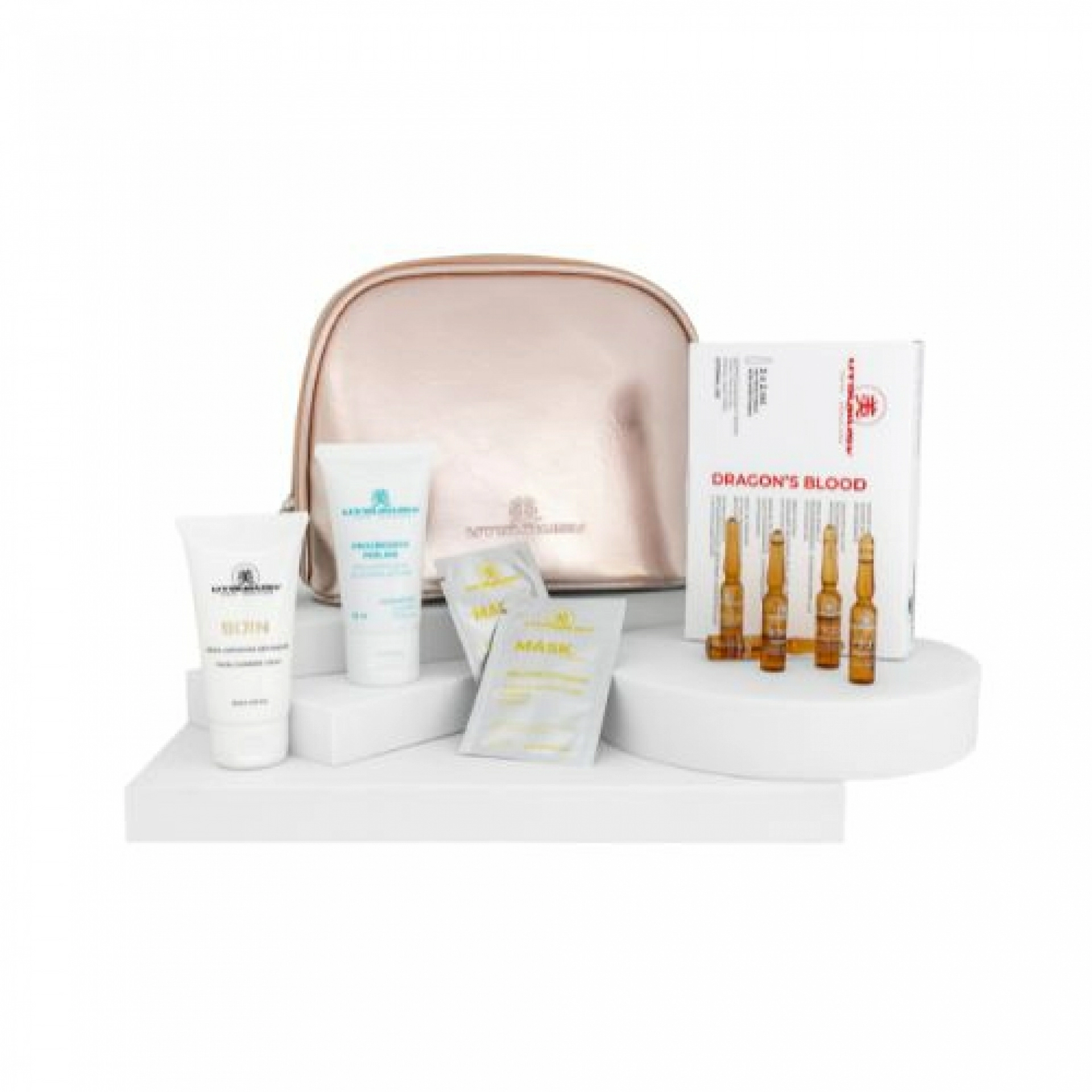 Set 2025 Dragon's Blood | Serum Dragon's Blood 5x2ml + Crema Bijin 50ml + Progressive Peeling 50ml + 2 Mascarillas Yellow Vitamin + Neceser de Regalo - Utsukusy ®