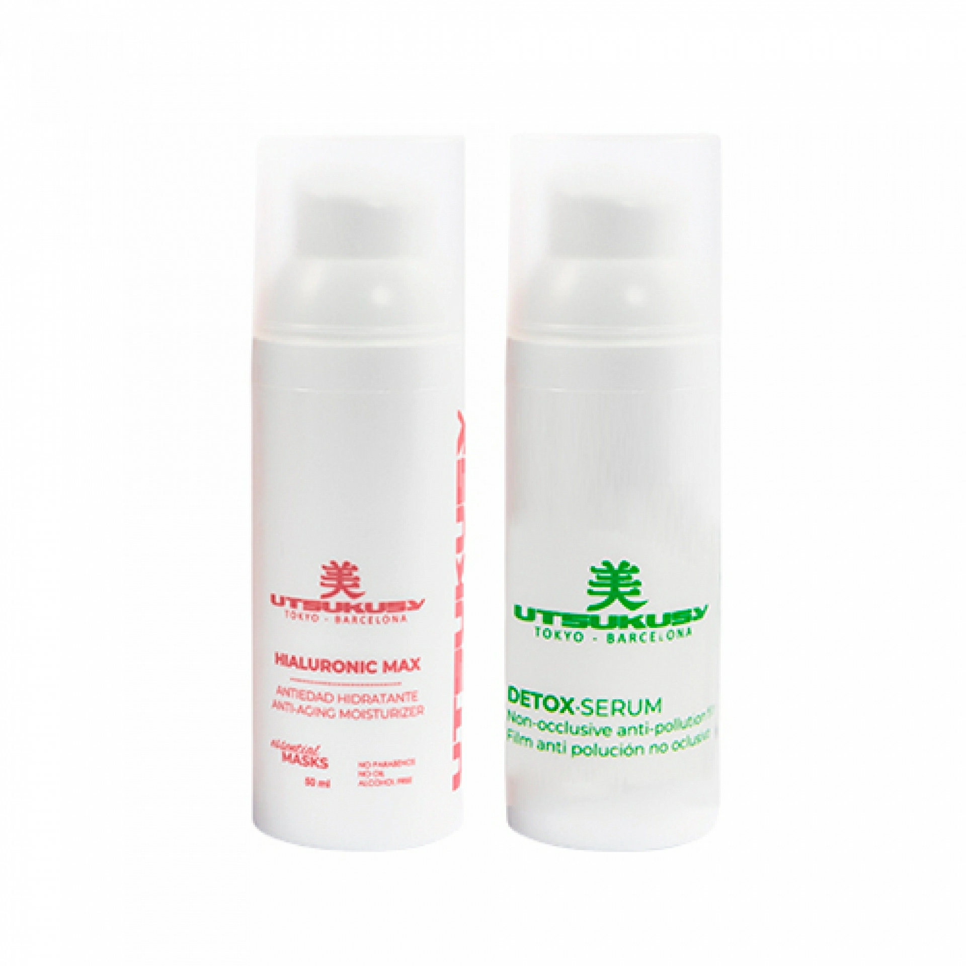 Set Hyaluronic - Detox | Hialuronic Mask 50ml + Serum Detox 50ml - Utsukusy ®