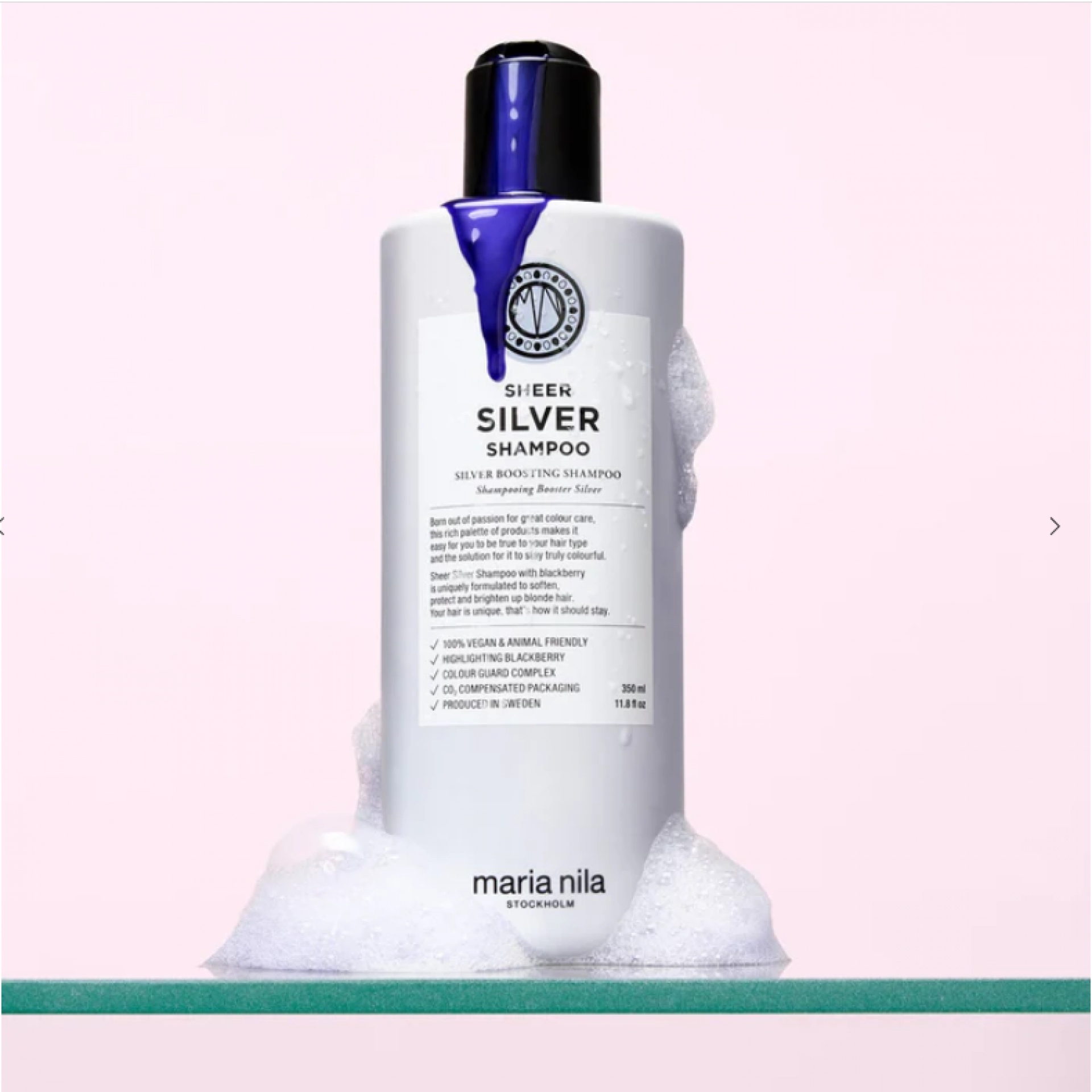 Shampoo | Champú Matizador para Cabellos Rubios y Grises - Sheer Silver - Maria Nila ®