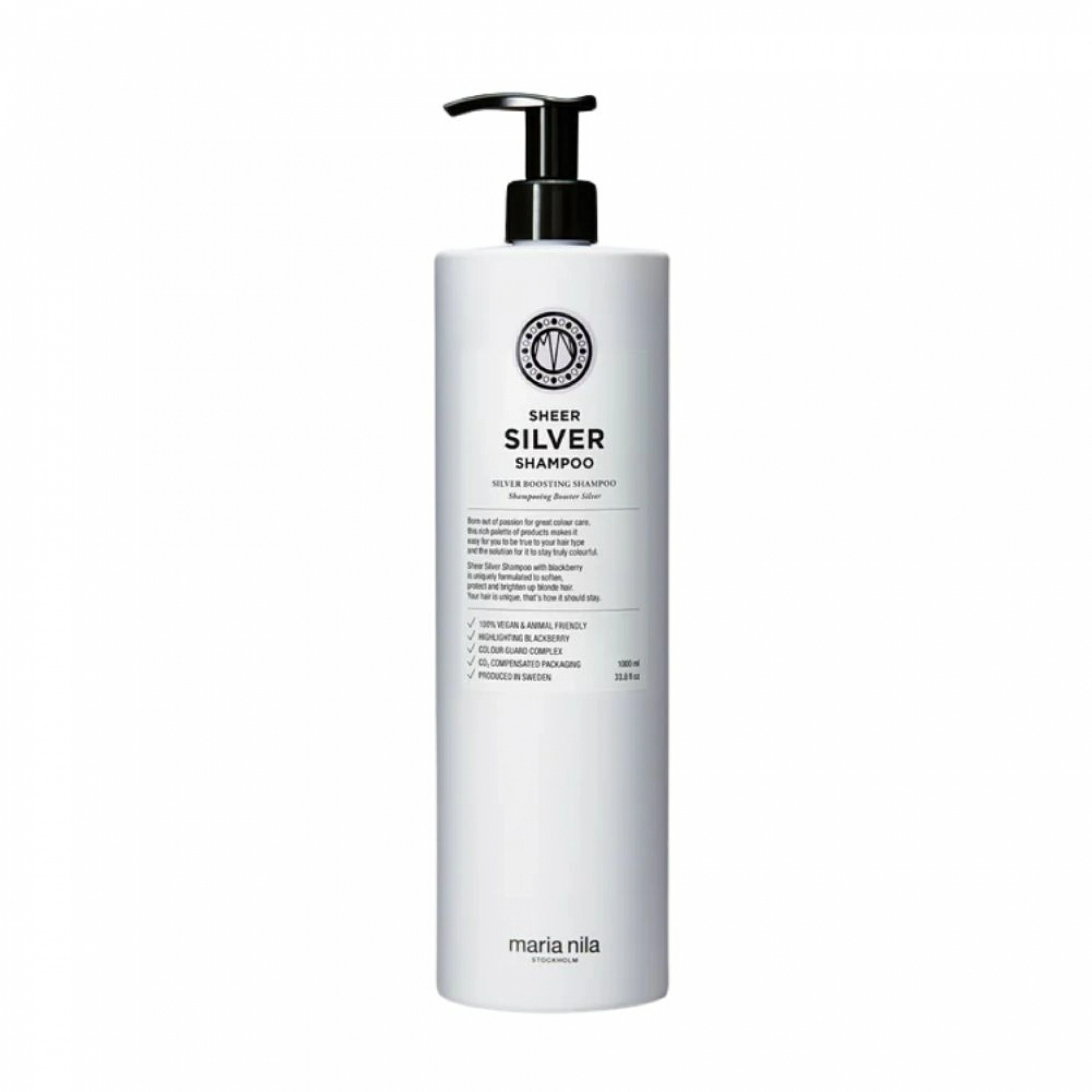Shampoo | Champú Matizador para Cabellos Rubios y Grises - Sheer Silver - Maria Nila ®