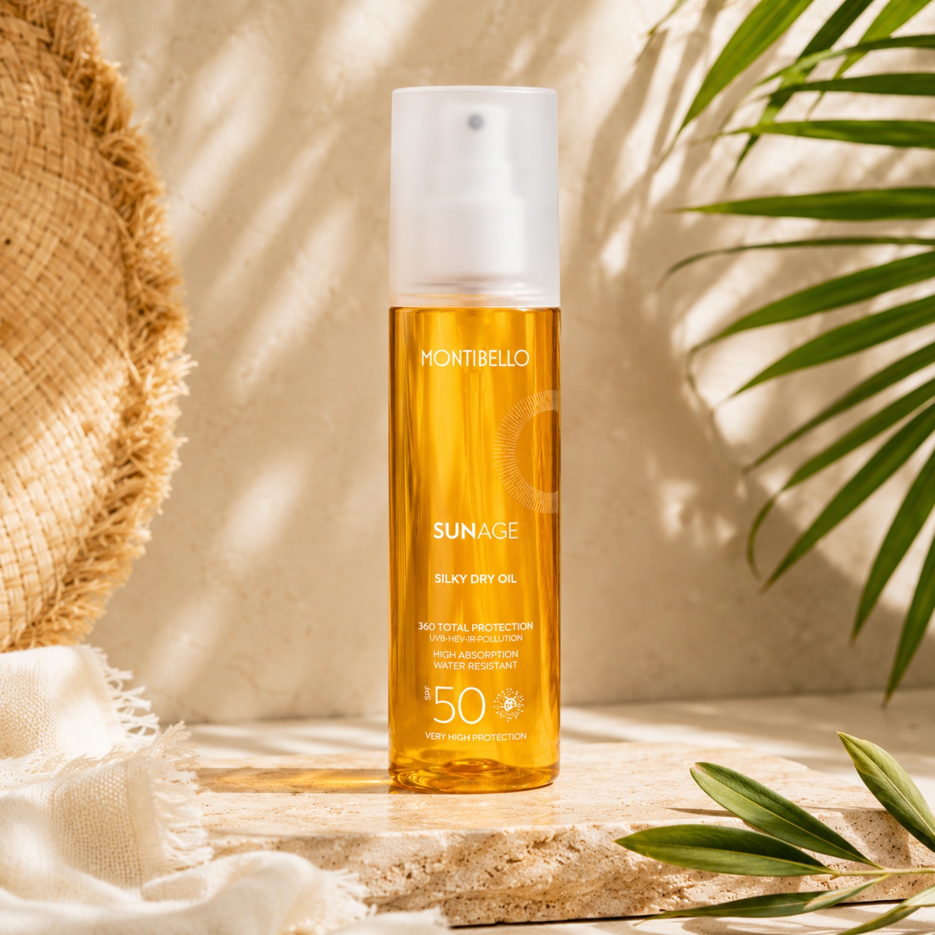 Silky Dry Oil SPF50 | Aceite Fotoprotector - Sun Age - Montibello ®