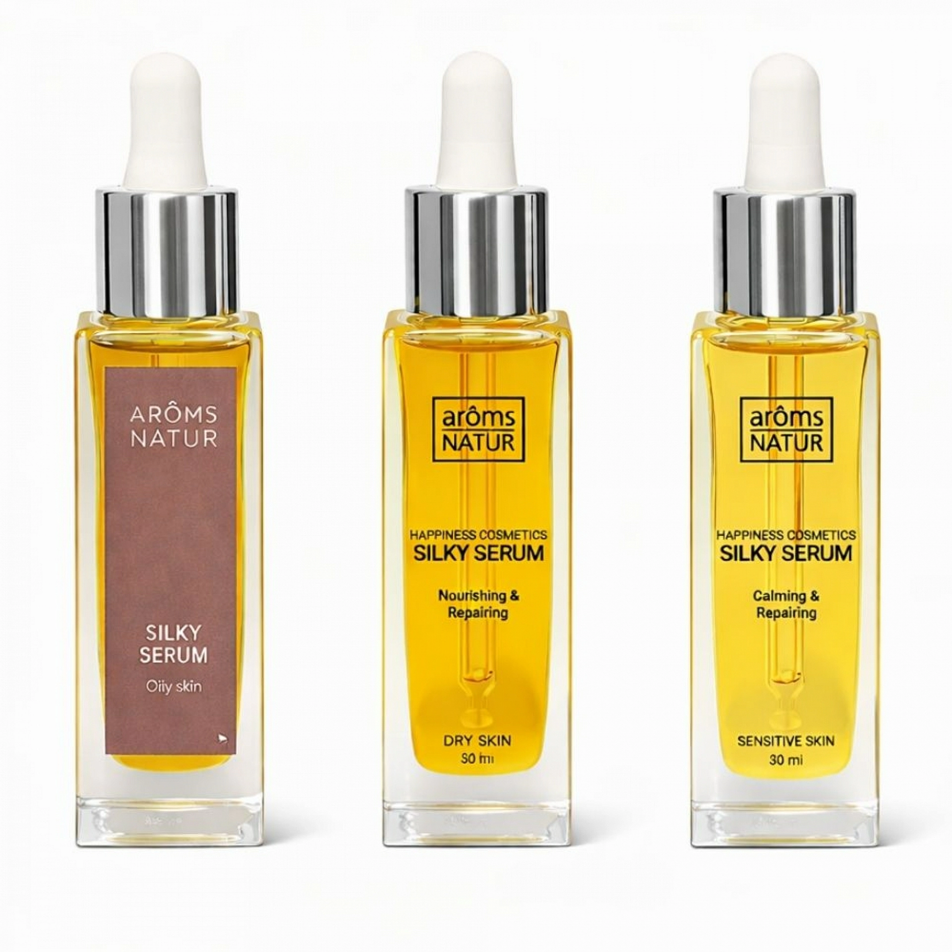 Silky Serum | Sérum antiedad 30ml - Happiness Cosmetics - Arôms Natur ®