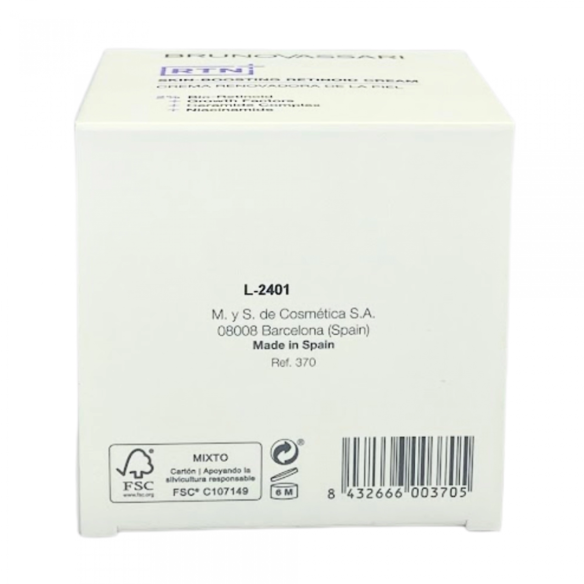 Skin Boosting Retinoid Cream | Crema renovadora con retinol 50ml - RTN+ - Bruno Vassari ®