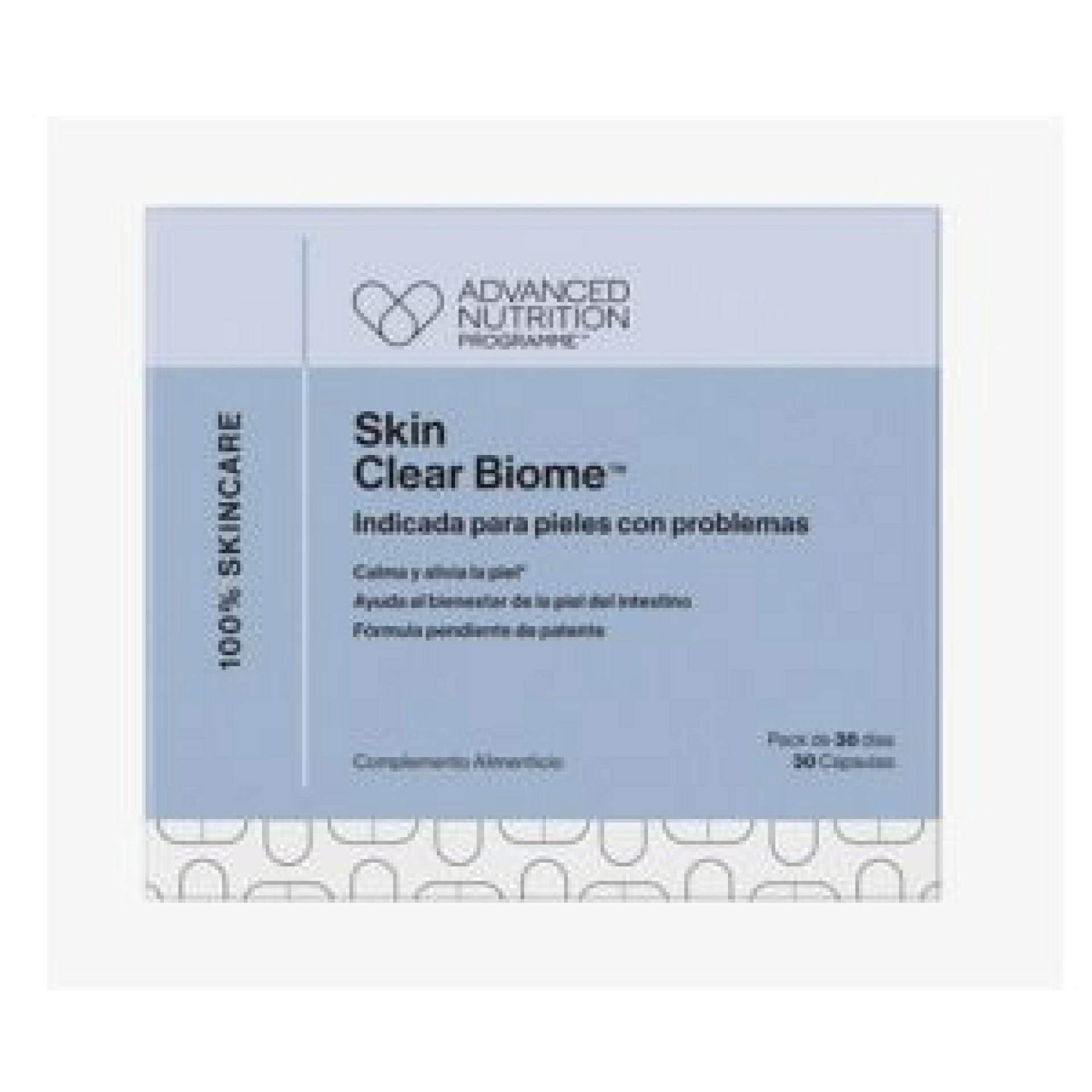 Skin Clear Biome - 30 caps. - Probióticos esenciales - Advanced Nutrition Programme ®