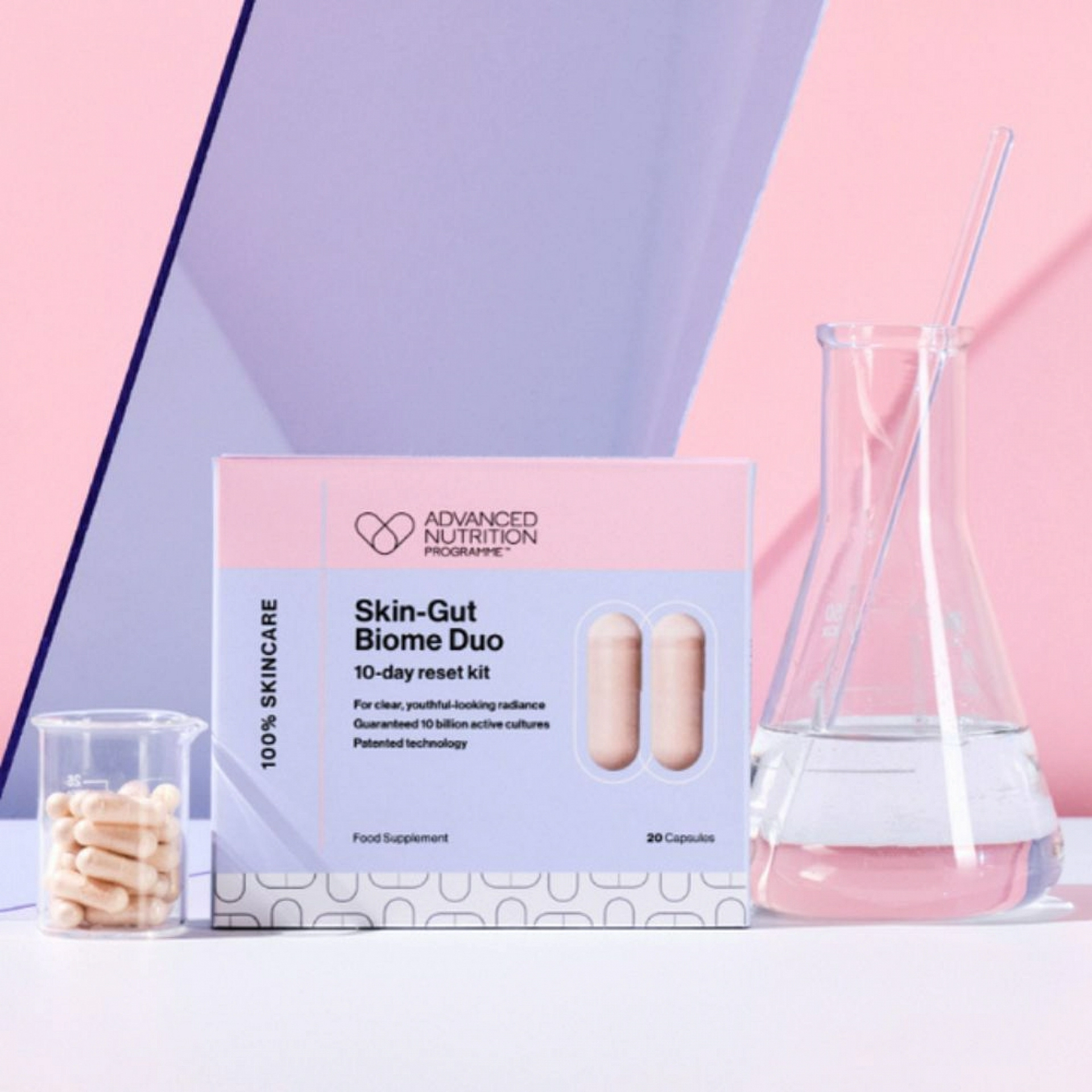 Skin-Gut | Salud intestinal y cutánea | 20 cápsulas | Biome Duo | Advanced Nutrition Programme ®