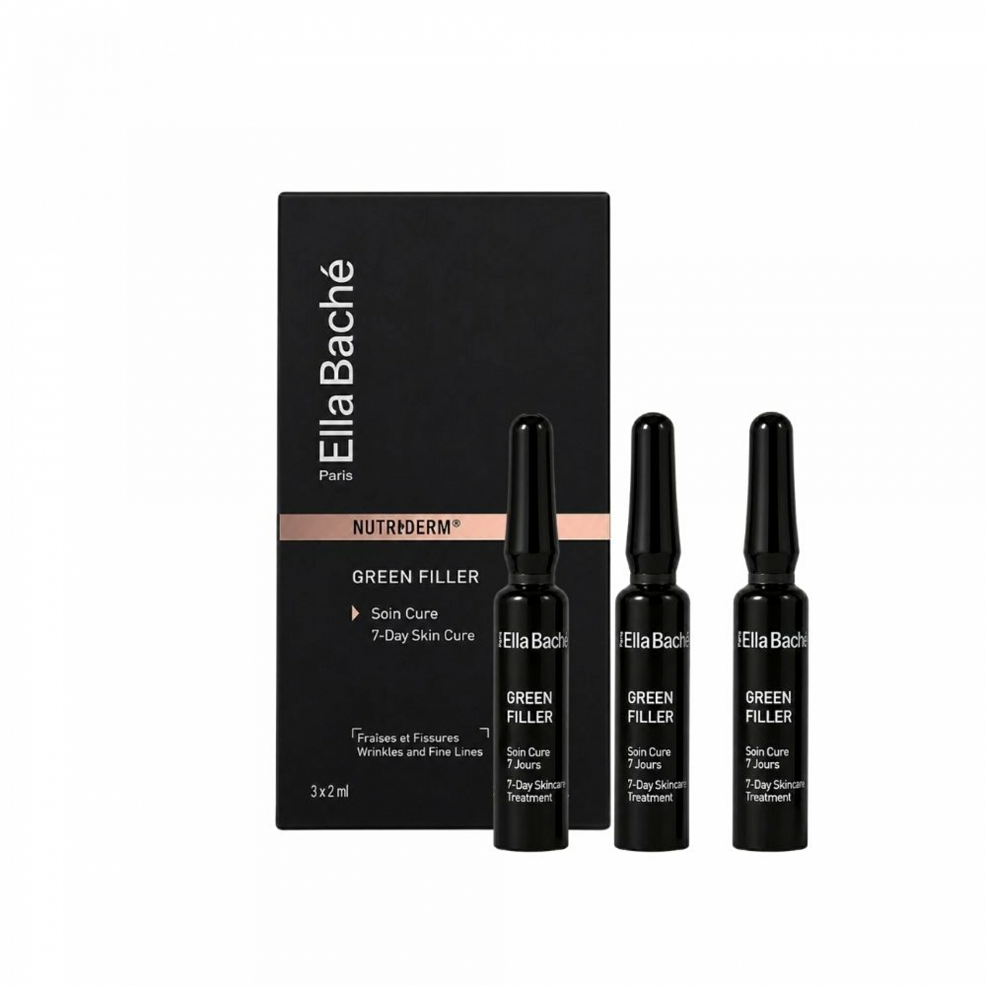 Soin Cure 7 Jours | Ampollas Rellenadoras de Arrugas 7 x 1,2 ml - Green Filler - Ella Baché ®