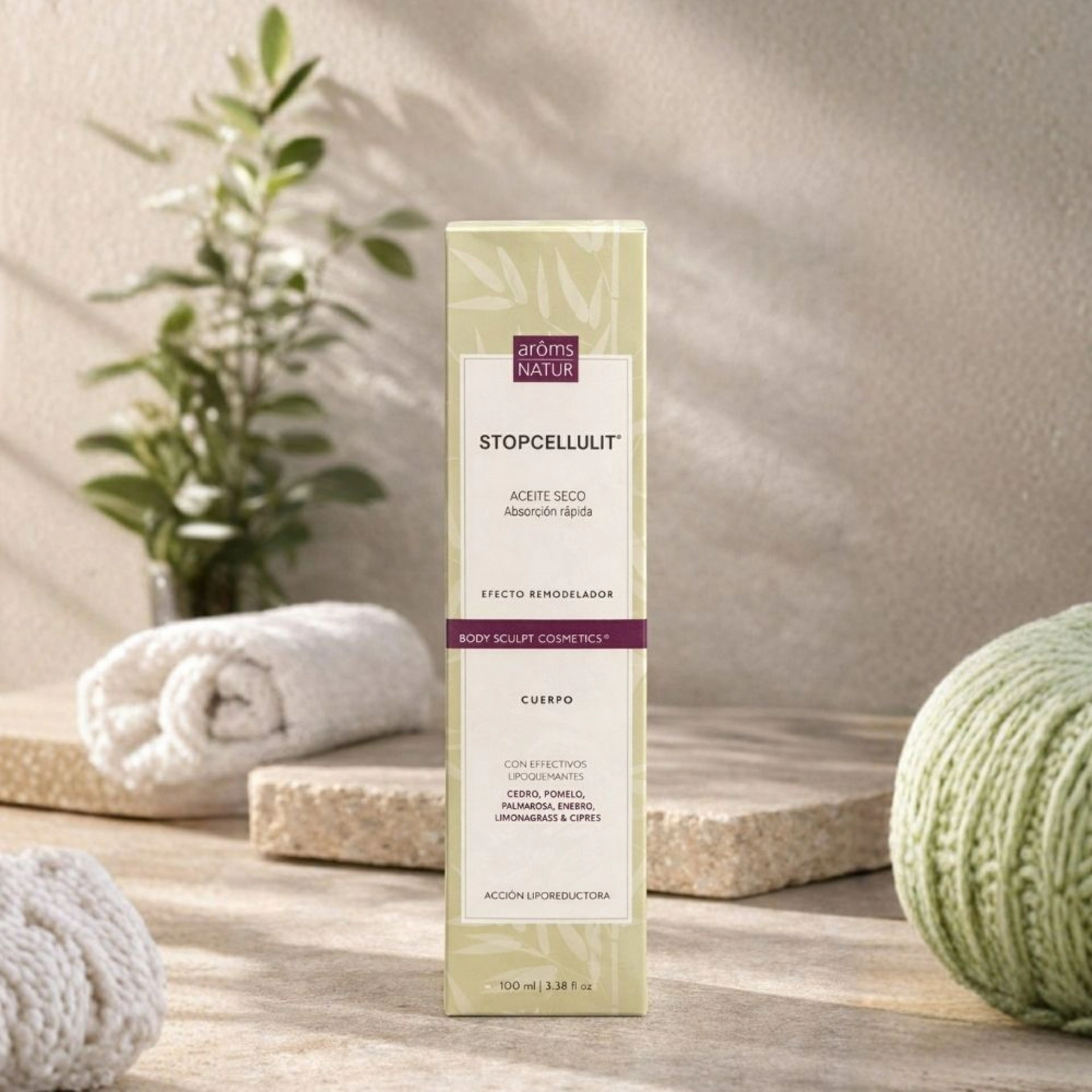 Stopcelulit | Aceite seco anticelulítico 100ml - Body Sculpt cosmetics - Arôms Natur ®