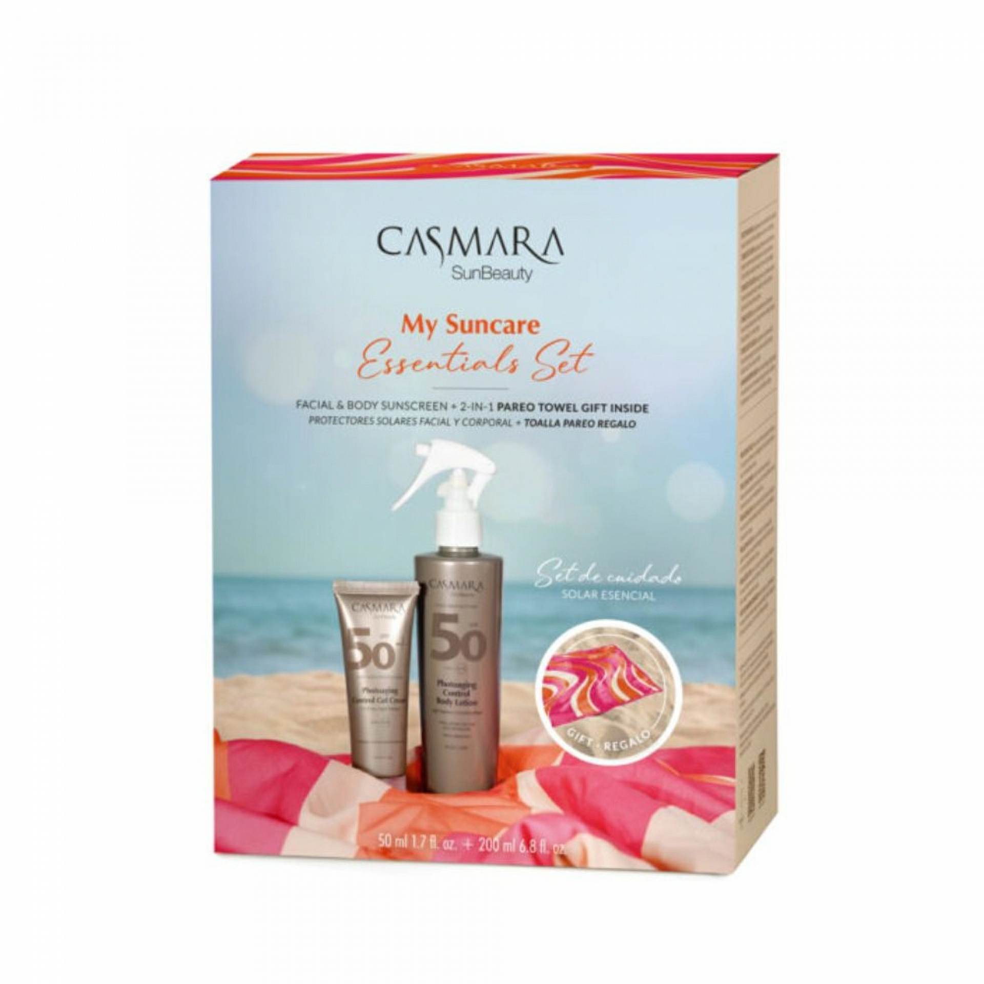 Suncare Pack Photo | Control Gel Cream SPF 50 + Control Body Lotion  SPF 50 | Sun Beauty – Casmara ®