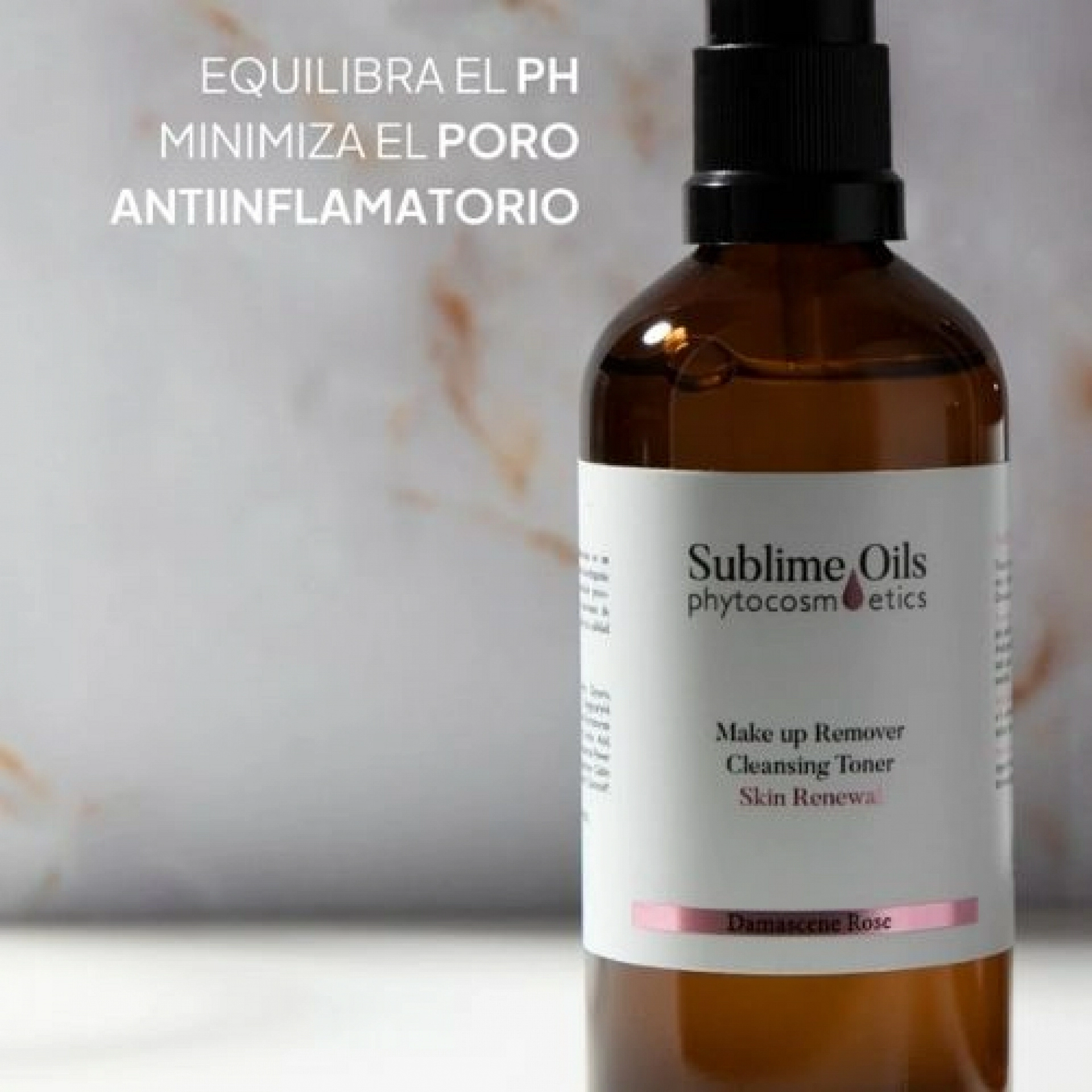 Tónico Limpiador de Rosa Damascena | Hidratación, Equilibrio y Luminosidad 100ml -Sublime Oils®
