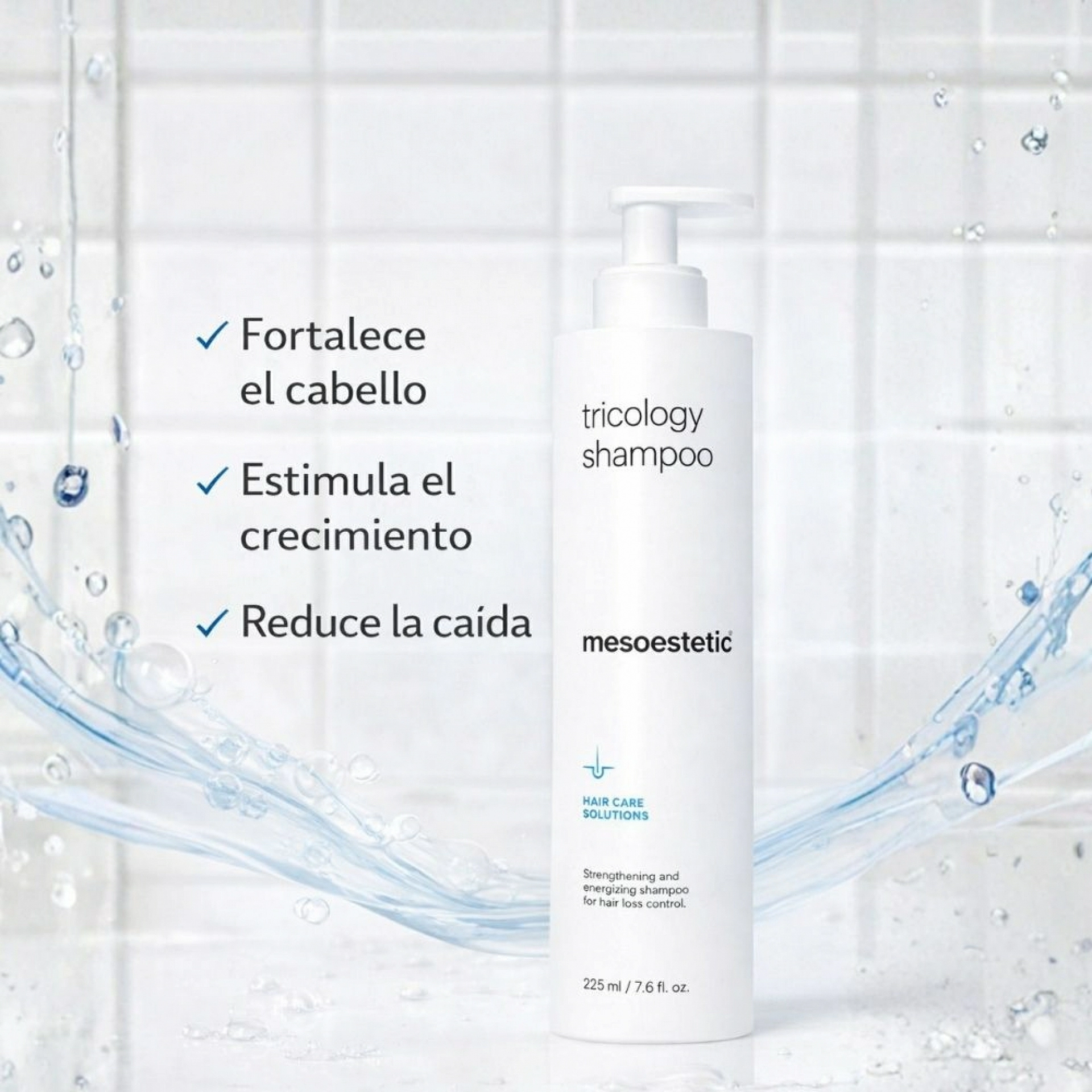 Tricology Intensive Hair Loss Shampoo | Champú Anticaída 225ml - Hair Care Solutions - Mesoestetic ®