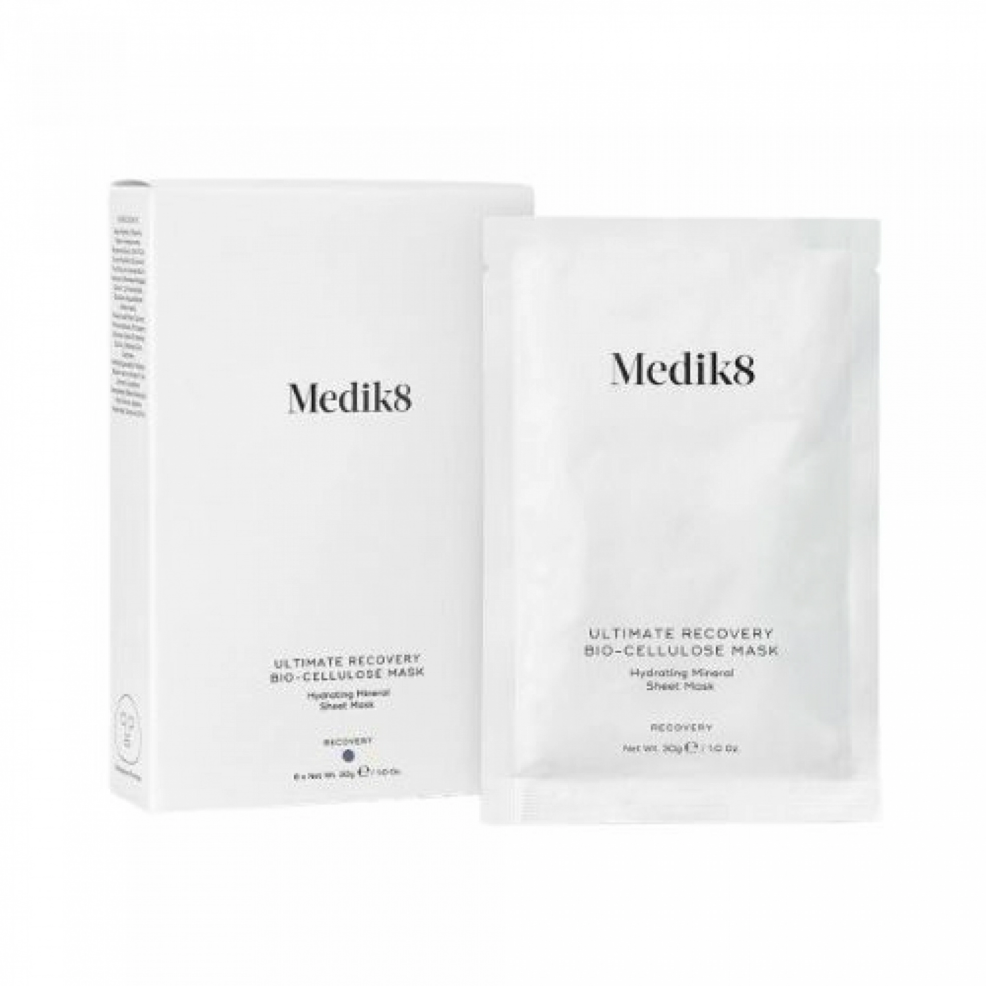 Ultimate Recovery Bio-Cellulose Mask | Mascarilla Mineral Hidratante - 6Uds - Hidratación - Medik8 ®