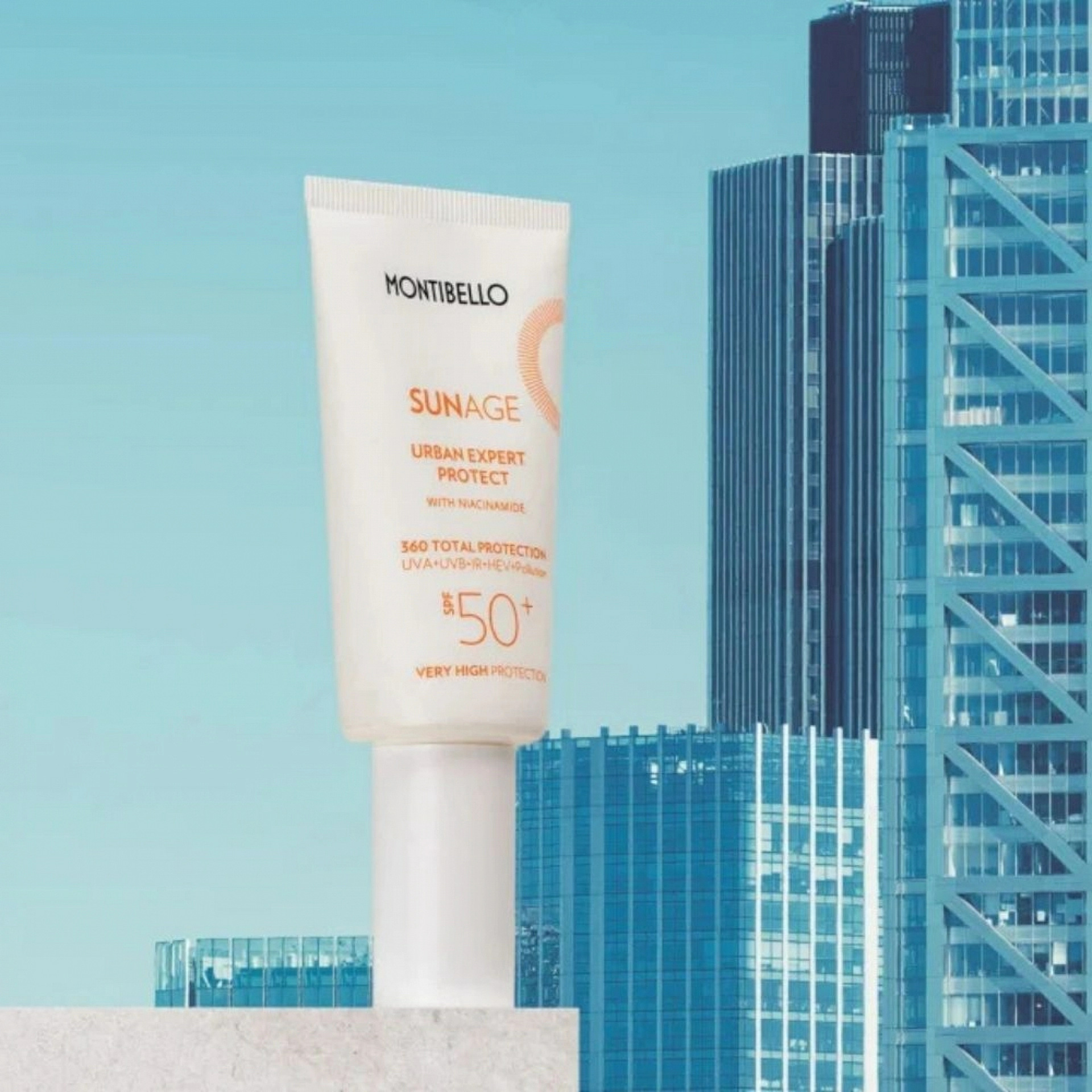 Urban Expert Protect SPF50+ | Protector solar facial urbano 50ml - Sun Age - Montibello ®