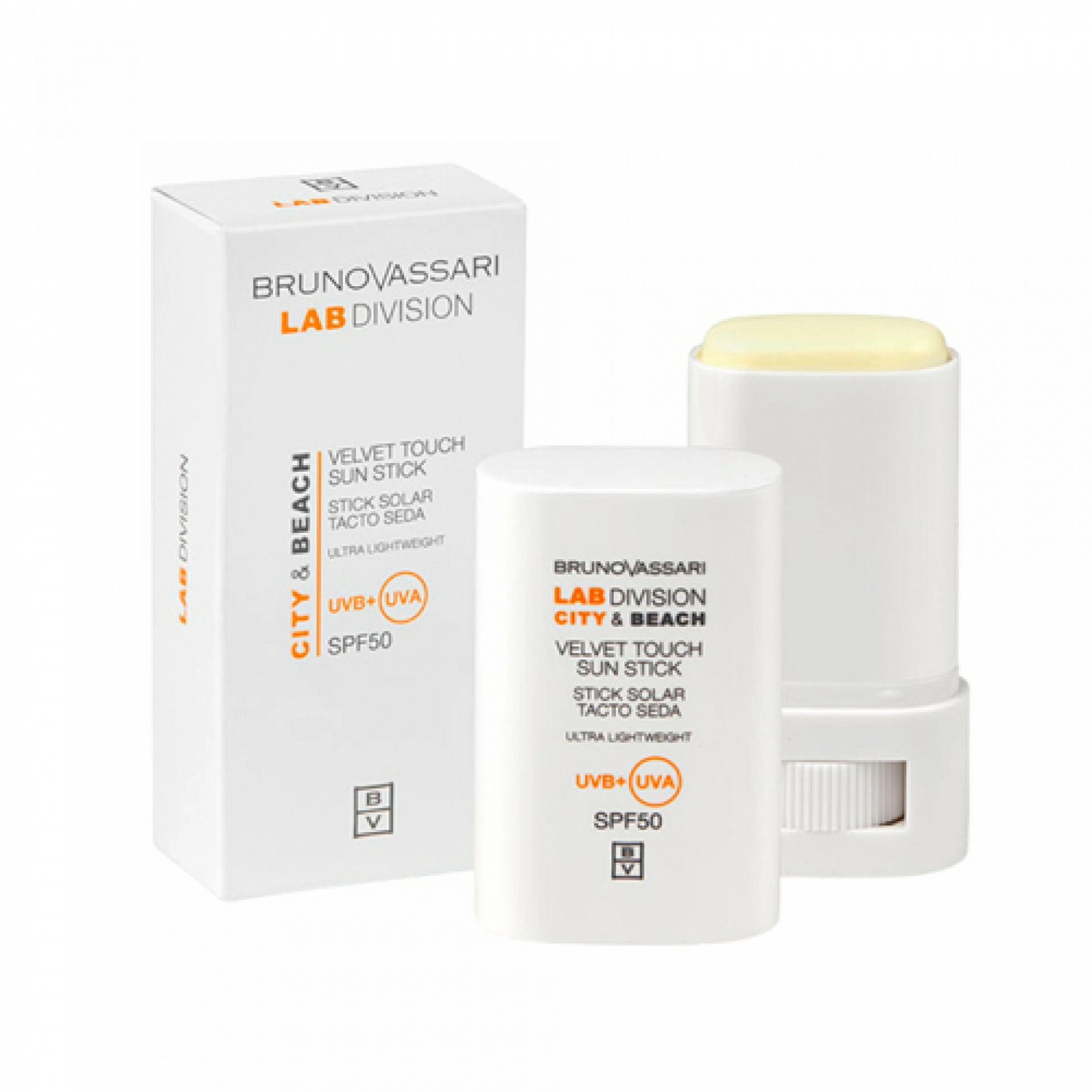 Velvet Touch Sun Stick SPF50 | Stick solar 17g - City&Beach - Bruno Vassari ®
