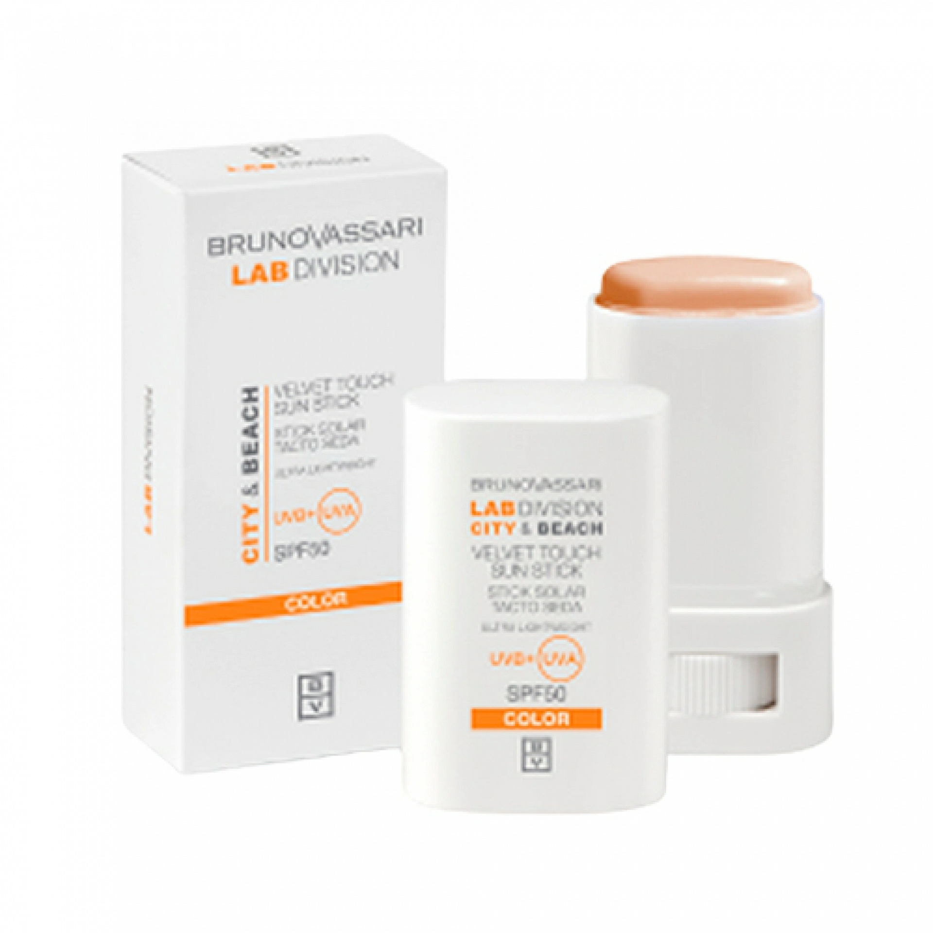 Velvet Touch Sun Stick SPF50 | Stick solar 17g - City&Beach - Bruno Vassari ®