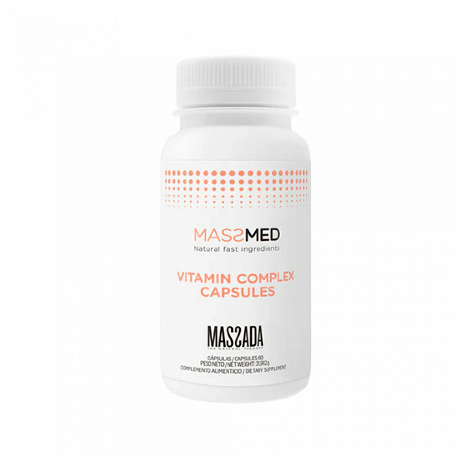 Vitamin Complex Capsules | Cápsulas con vitamina C 60 cáps - Vital Prevention - Massada ®