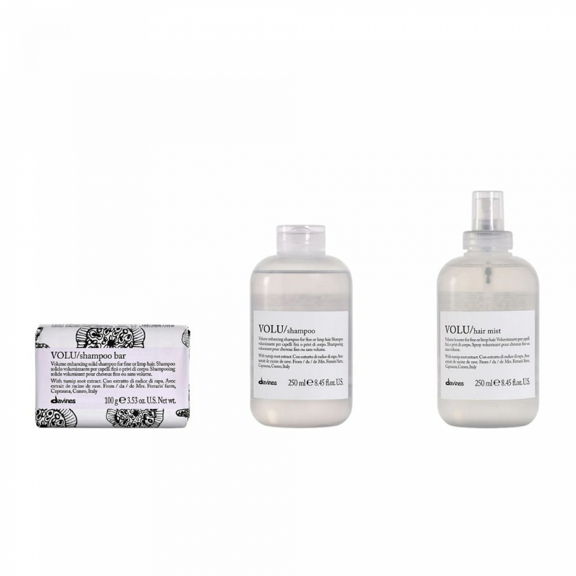 VOLU / Shampoo | Champú efecto volumen - Essential Haircare - Davines ®
