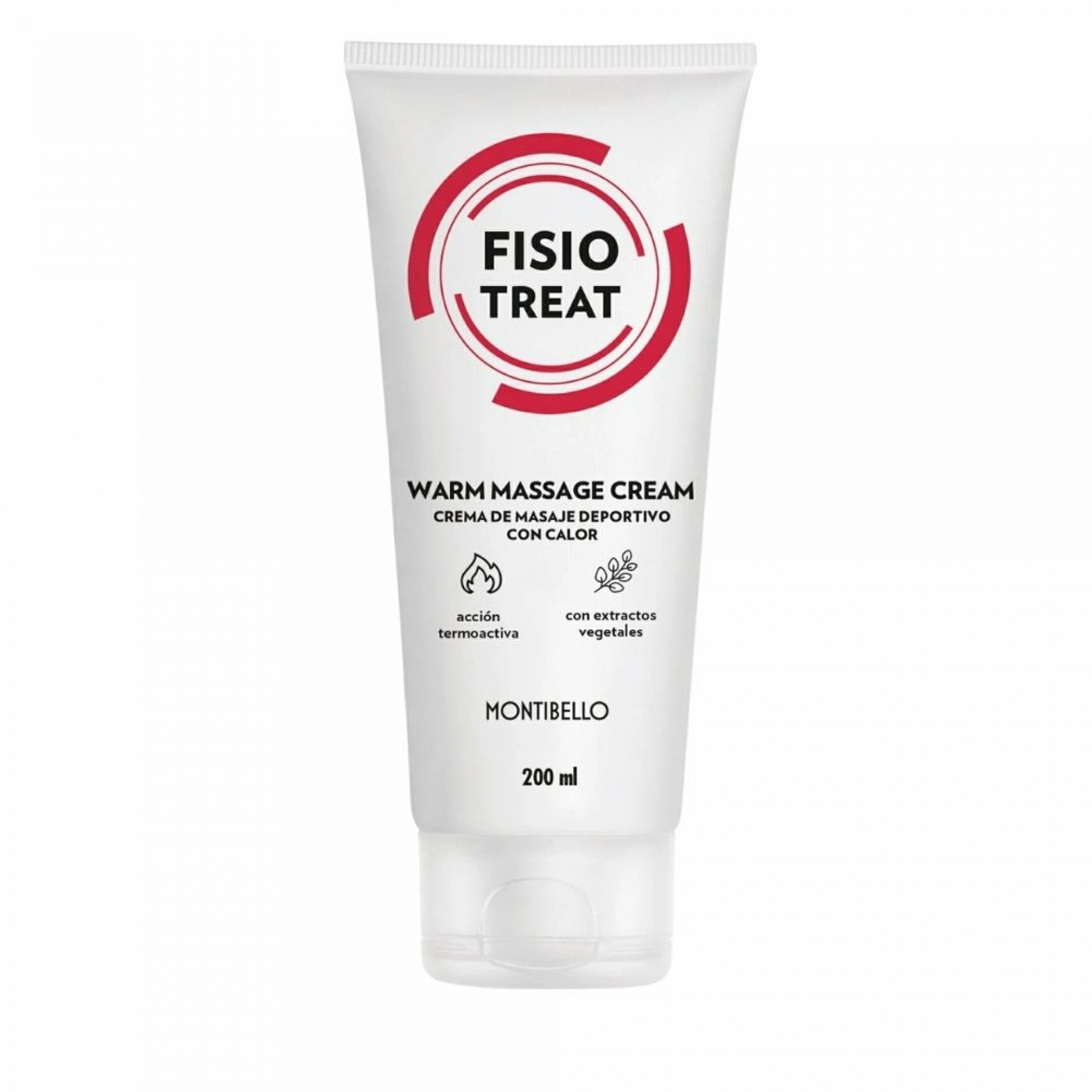 Warm Massage Cream | Crema masaje efecto calor 200ml - Fisiotreat - Montibello ®