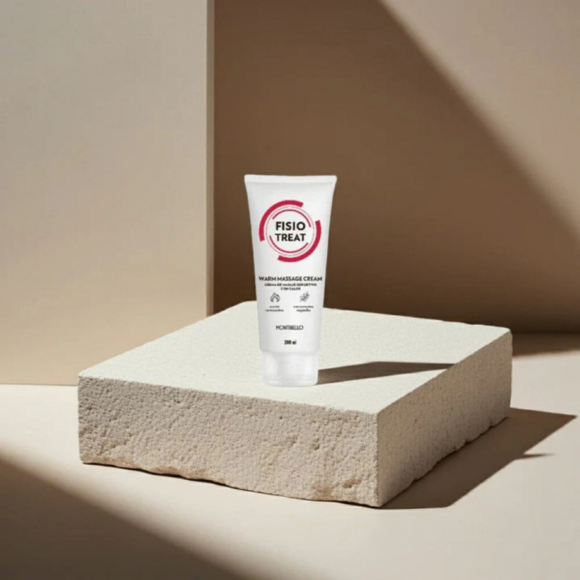Warm Massage Cream | Crema masaje efecto calor 200ml - Fisiotreat - Montibello ®