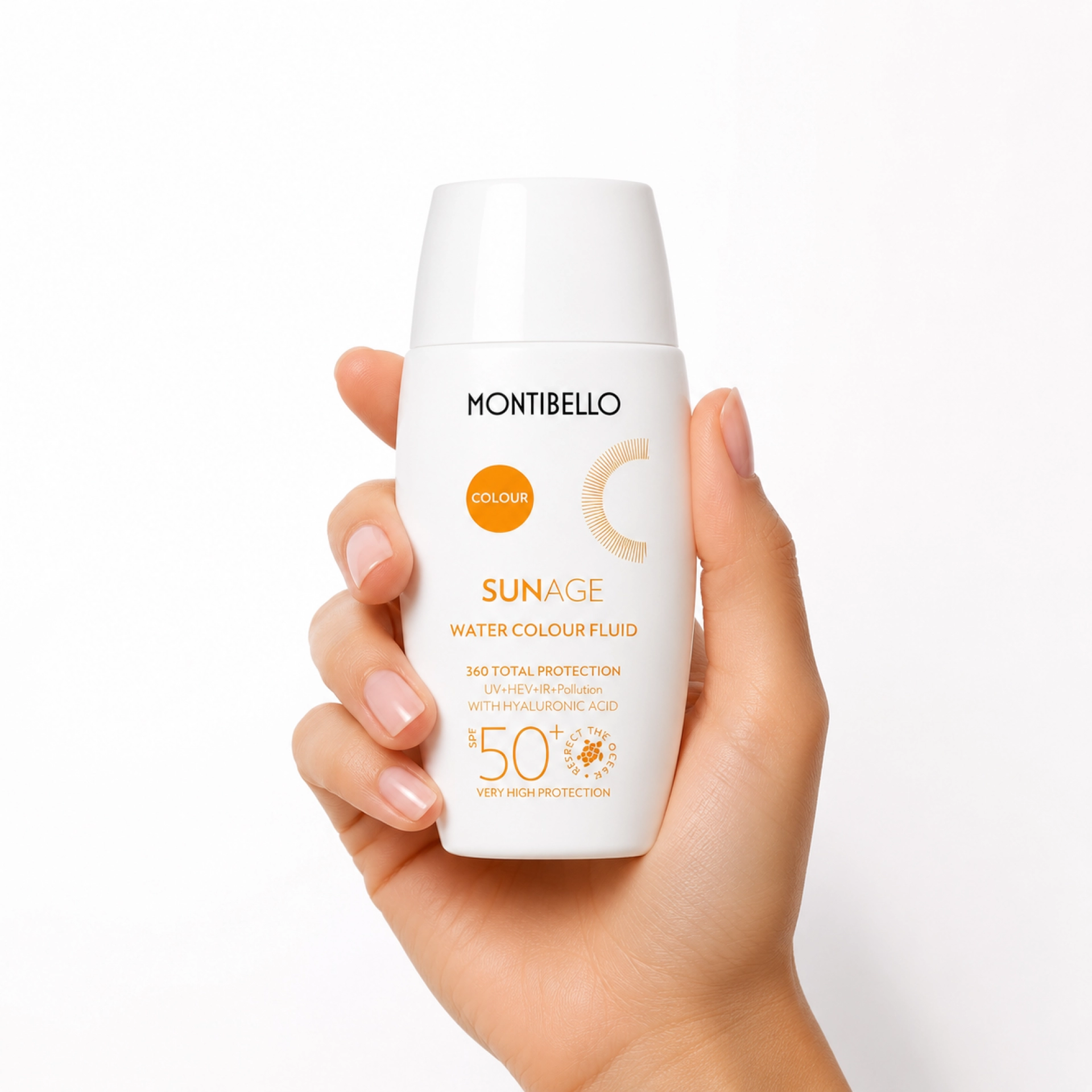 Water Color  Fluid SPF50+ | Protector solar con color y textura ligera 50ml - Sun Age - Montibello ®
