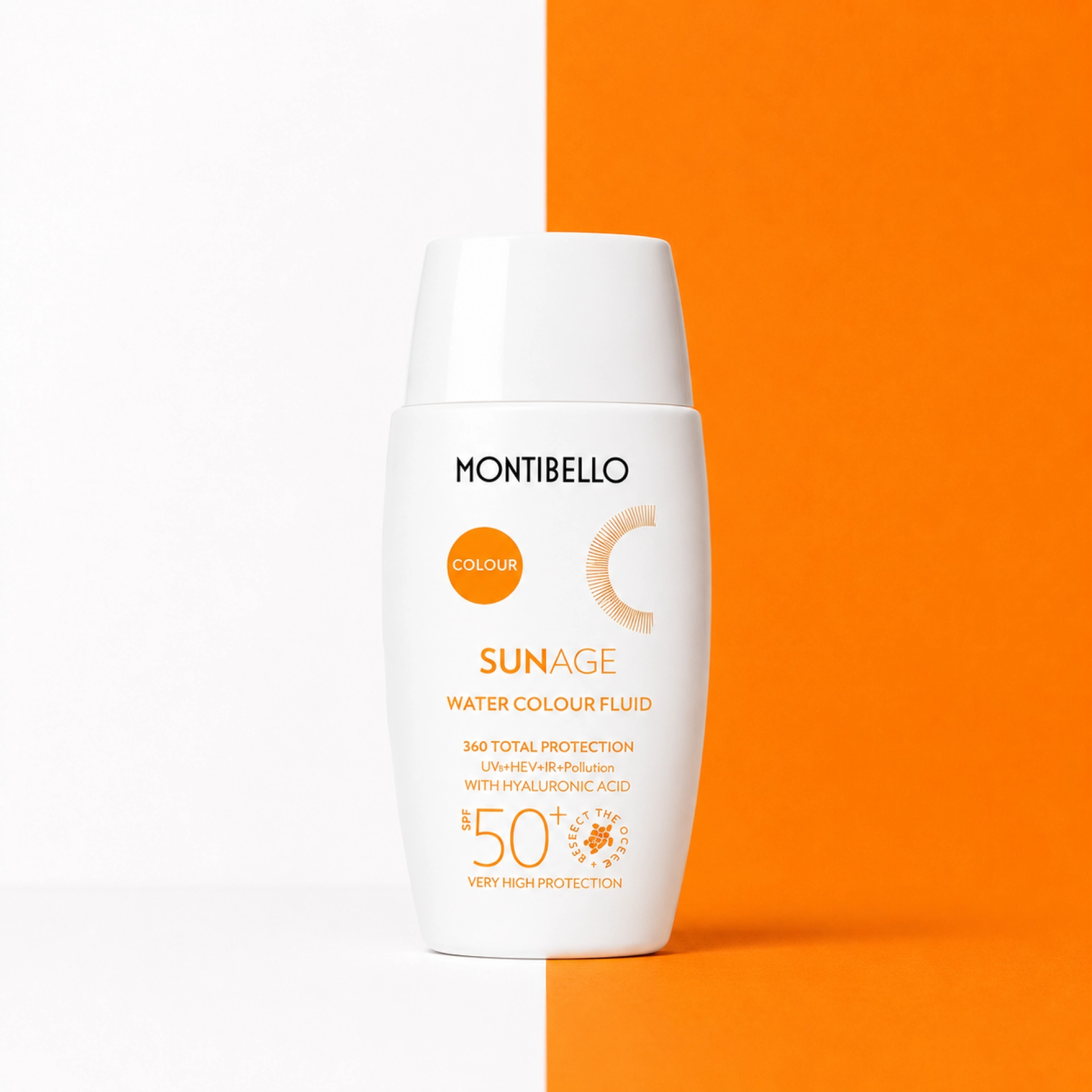 Water Color  Fluid SPF50+ | Protector solar con color y textura ligera 50ml - Sun Age - Montibello ®