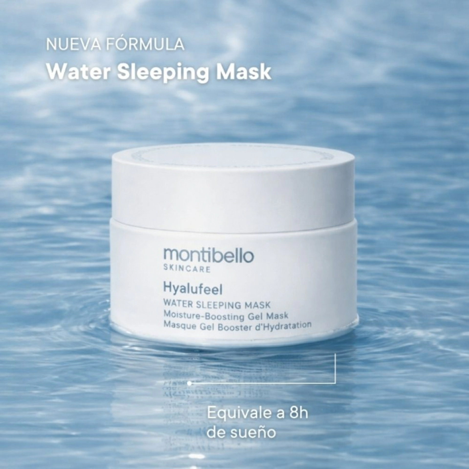 Water sleeping mask | Mascarilla-gel de noche 50ml - Hyalu Feel - Montibello ®