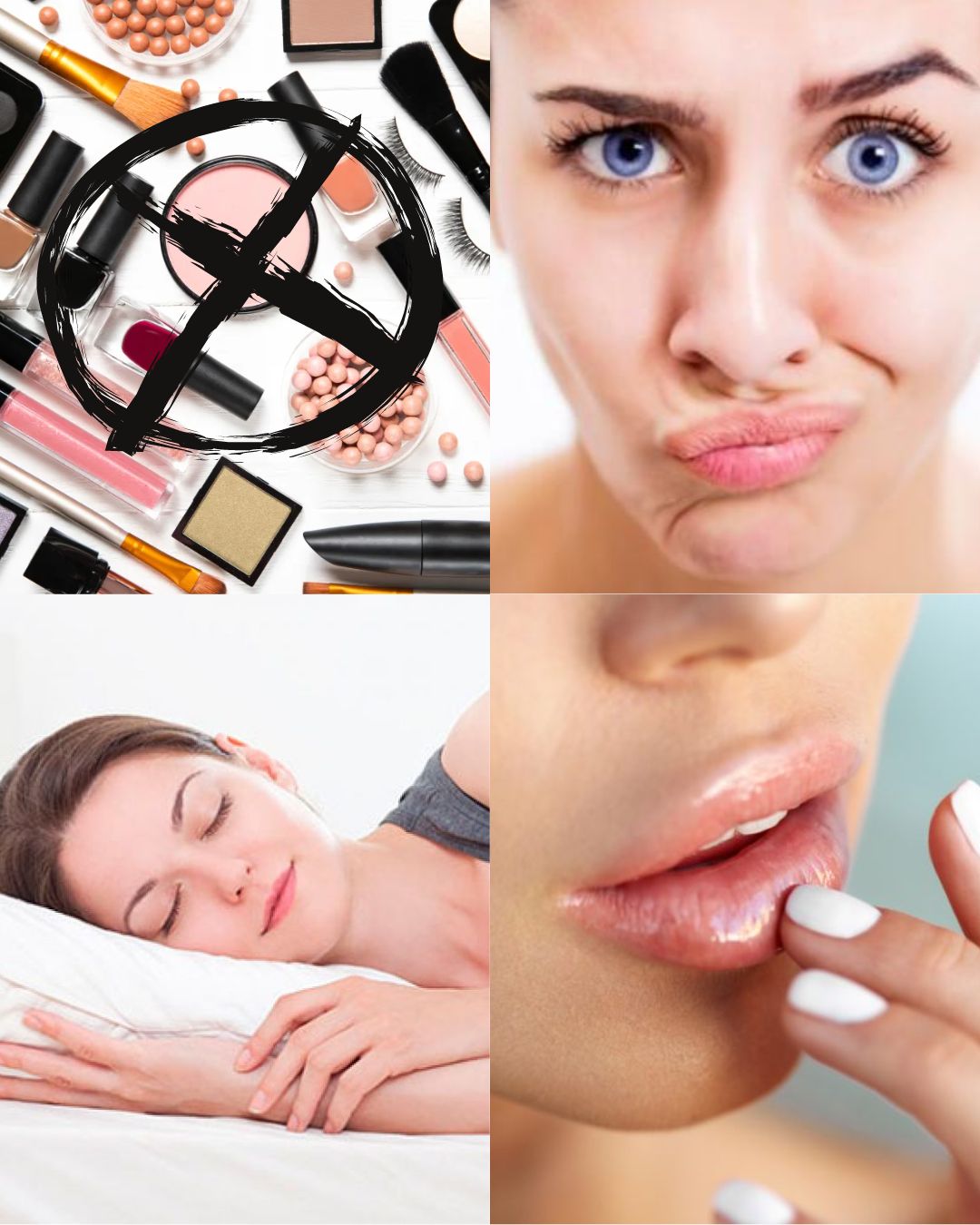 collage de labios de mujeres 