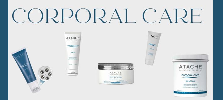 Productos de la l&iacute;nea Corporal Care de Atache para preparar y nutrir la piel 