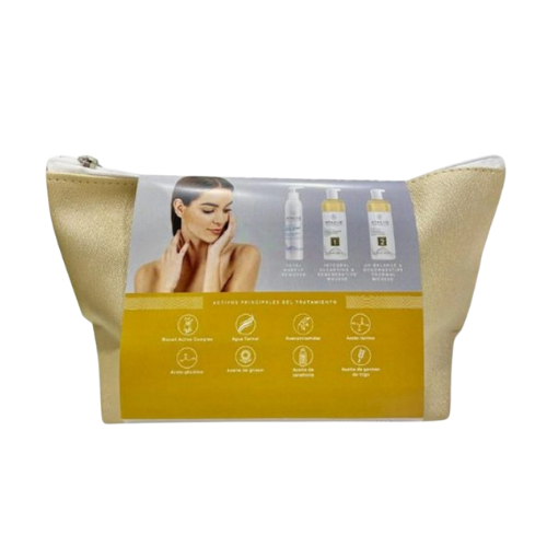 Neceser dorado de doble limpieza de Atache