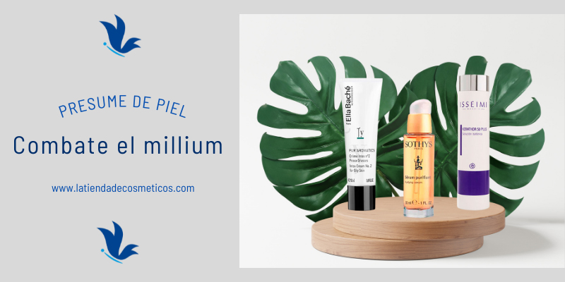 Cosm&eacute;ticos para eliminar los milliums en la cara