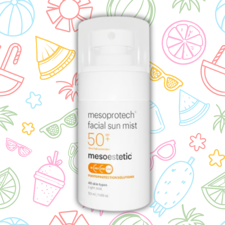 Bruma facial antiedad con protecci&oacute;n SPF50+ de Mesoestetic