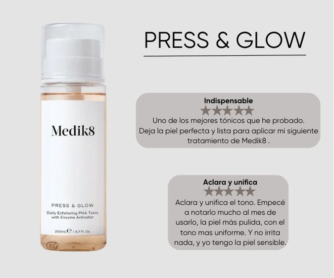 T&oacute;nico exfoliante diario con activador enzim&aacute;tico de Medik8